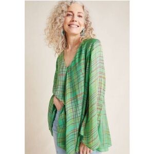 Guapa Anthropologie Jacqueline Swing Top Shirt Tunic Size Medium $160 Blouse